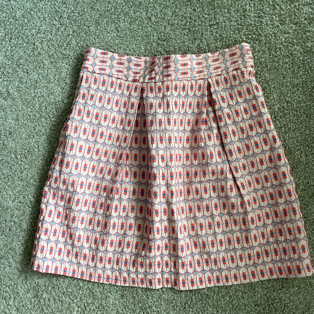 Francesca’s Jacquard Pink Patterned Skirt